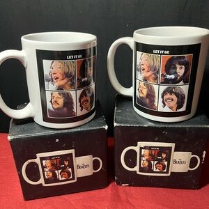 The Beatles Let It Be 16oz Ceramic Coffee Mugs (2)
